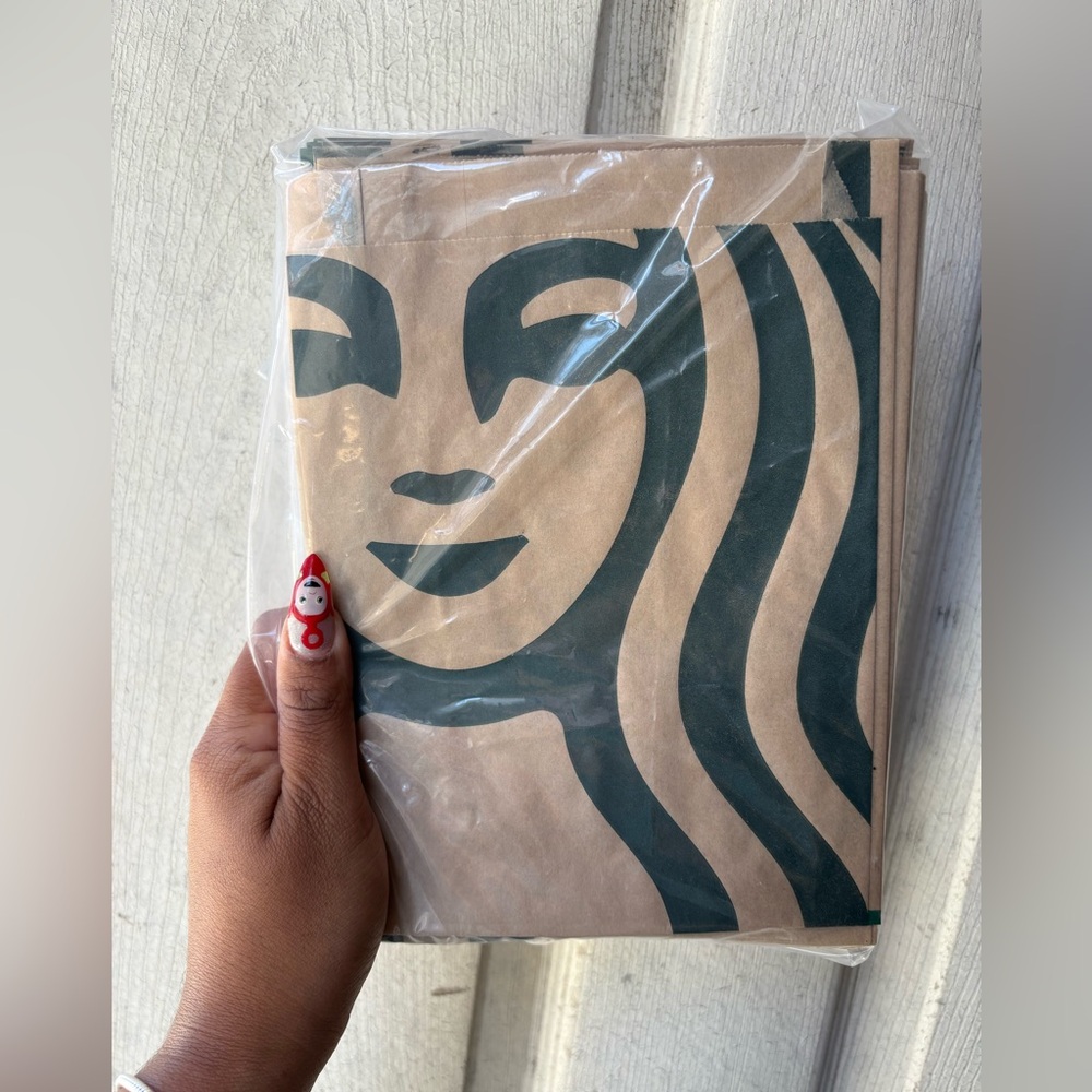 Starbucks Brown Paper Bags core pastry bag 50 pieces